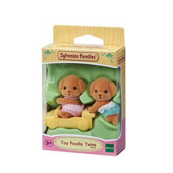 3pc Sylvanian Families Toy Poodle Twins Kids Miniature Toy 3y+