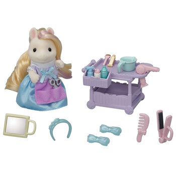 Sylvanian Families Kids/Children Toy Pony Hair Stylist Doll Set 3y+