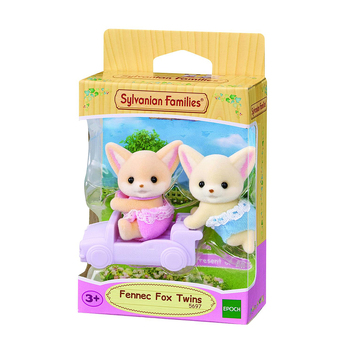 3pc Sylvanian Families Fennec Fox Twins Kids Miniature Toy 3y+