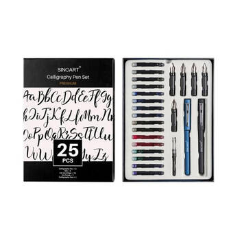 25pc Sinoart Comprehensive Calligraphy Premium Writing Set Gift Box