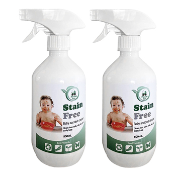 2x Pram Spa 500ml Stain Free Eco Friendly Non Toxic Baby Accident Fabric Cleaner