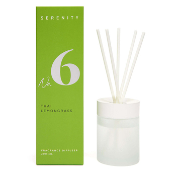Serenity Numbered Core 200ml Reed Diffuser - Thai Lemongrass