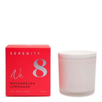 Serenity Numbered Core 300g Scented Soy Wax Candle - Watermelon Lemonade