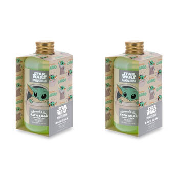 2PK Star Wars Grogu The Child Scented Bath Soak Salts 300ml Cedarwood & Lime