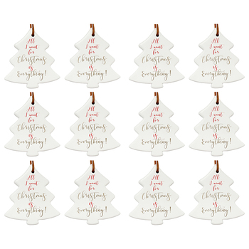 12PK LVD Hang Tree Xmas Everything Decorative Sculpture Home/Lounge Decor