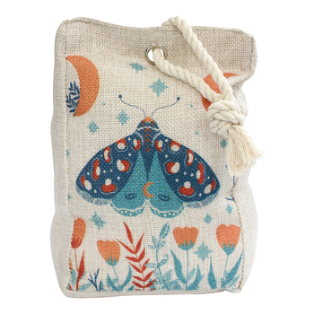 LVD Vintage Moth 19cm Doorstop Weighted Door Stopper  - Beige