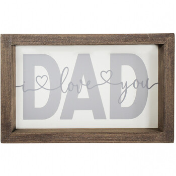 LVD MDF 20cm Dad Love You Sign Father's Day Hanging/Desk Plaque