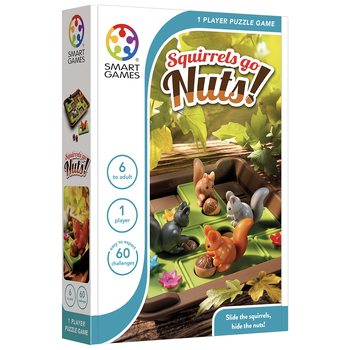 Smart Games Squirrels Go Nuts Single Player Puzzle Game 6y+