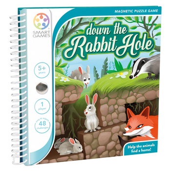 Smart Games Down the Rabbit Hole Magnetic Kids/Children Puzzle Game 5y+