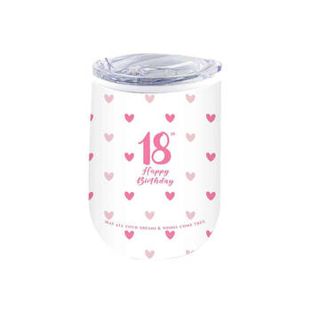 LMD 18th Sweet Heart Double Walled Insulated Mug 360ml