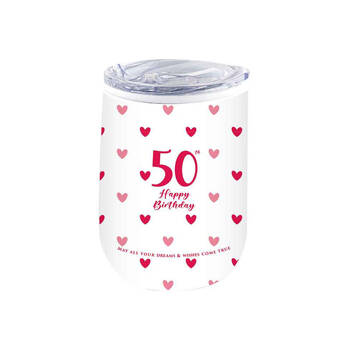 LMD 50th Sweet Heart Double Walled Insulated Mug 360ml