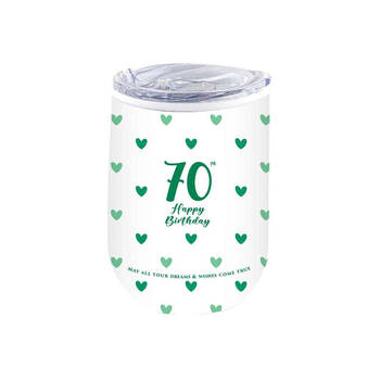 LMD 70th Sweet Heart Double Walled Insulated Mug 360ml