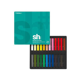 24pc Shinhan Soft Artists Blendable Pastels Set Multi-Coloured Assorted