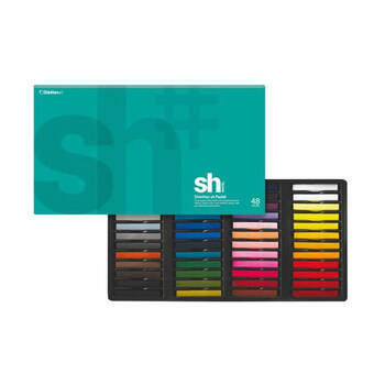48pc Shinhan Soft Artists Blendable Pastels Set Multi-Coloured Assorted