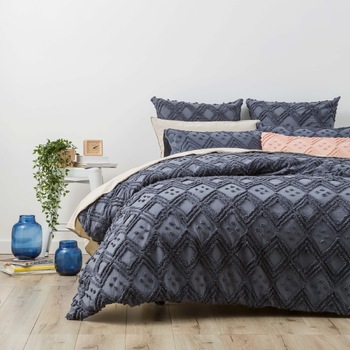 Medallion Cotton Vintage Washed European Pillow Case Blue