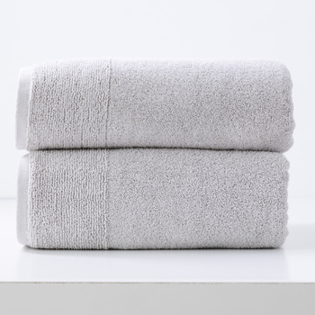 2pc Renee Taylor Aireys 650GSM Zero Twist Bath Sheet Vapour