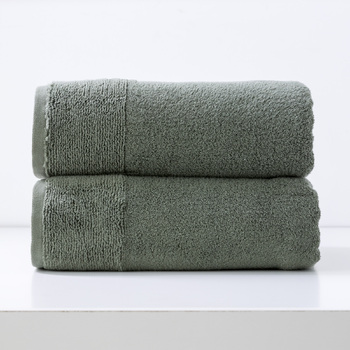 2pc Renee Taylor Aireys 650GSM Zero Twist Bath Sheet Agave