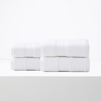 4pc Renee Taylor Brentwood 650GSM Low Twist Bath Sheet Bright