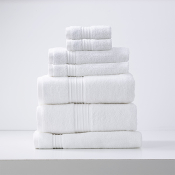7pc Renee Taylor Brentwood 650GSM Low Twist Towel Set Bright