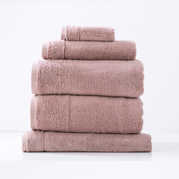 5pc Renee Taylor Aireys 650GSM Zero Twist Towel Set Cherwood