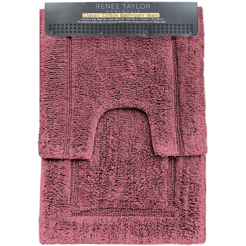 2pc Renee Taylor 2200 GSM Tufted Bath Mat Set Rosebud