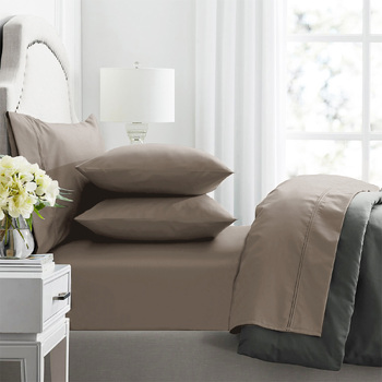 Renee Taylor Premium 1000TC  Egyptian Cotton Sheet Sets Mega Queen Pewter