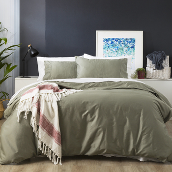Park Avenue 500TC Natural Bamboo Cotton Quilt Cover Set Queen Jade