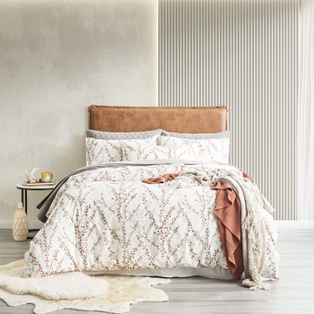 Park Avenue 175GSM Cotton Flannelette Super King Quilt Cover Set Winter BER