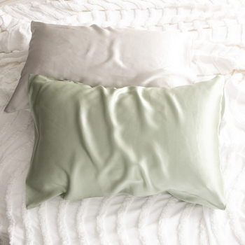 Renee Taylor Mulberry Silk 50x75cm Standard Pillow Case Rectangle Sage