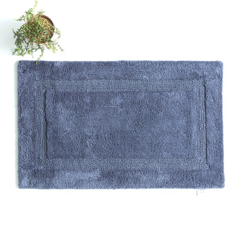 Renee Taylor Soho 80cm Cotton Bath Mat Reversible Blue