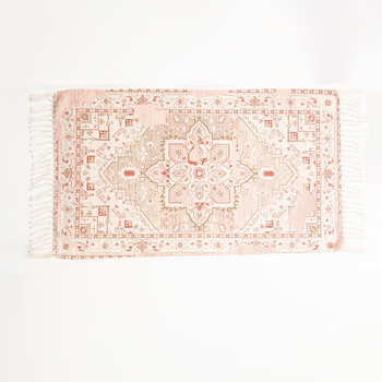 Renee Taylor Athens 110cm Cotton Vintage Handwoven Bath Floor Rug
