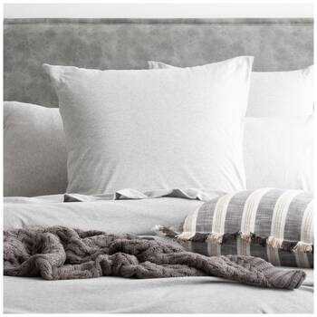 4PK Renee Taylor Comfort T’s Organic Cotton European Pillowcase Grey Marle