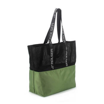 Rolser Urban Mf Reusable Shopping/Market Bag 30L - Khaki/Black