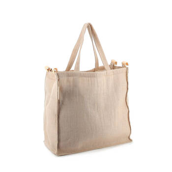 Rolser Urban Reusable Shopping/Market Yuco Bag 26L - Natural