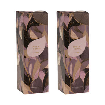 2PK Bramble Bay Summer Blooms Rose & Freesia Reed Diffuser Home Fragrance