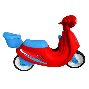 Volta Foot To Floor Balance Medium Size Push Scooter Red 3+