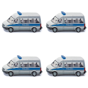 4PK Siku 0804 Police Van Diecast 82mm Vehicle Toy 3y+