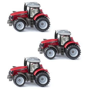 3PK Siku Red Massey Ferguson Tractor Vehicle Kids/Children Toy 3y+