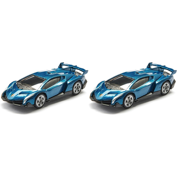 2PK Siku 1485 Lamborghini Veneno Blue Diecast 81mm Toy 3y+