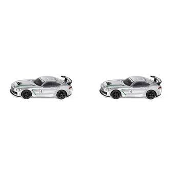 2PK Siku 1529 Mercedes-AMG GT4 Racing Car 80mm Kids Toy Silver 3y+