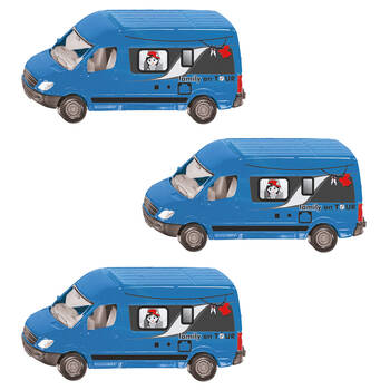 3PK Siku Blue Campervan Car Vehicle Kids/Children Toy 3y+
