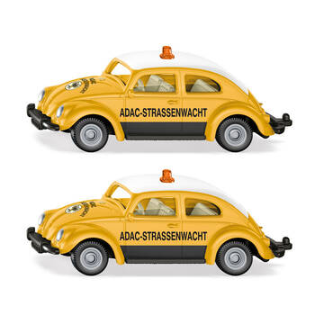 2PK Siku Yellow VW Beetle ADAC Car Vehicle Kids/Children Toy 3y+