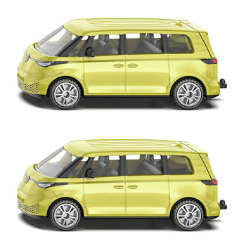 2PK Siku Yellow VW ID Buzz Van Vehicle Kids/Children Toy 3y+
