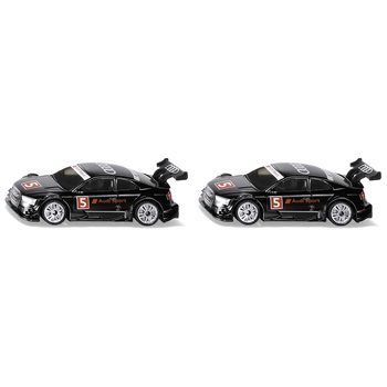 2PK Siku 1580 Audi RS 5 Racing Car Diecast Vehicle 81mm Toy Black 3y+