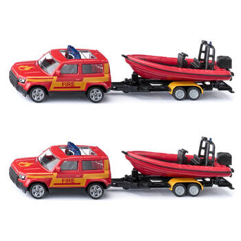 2PK Siku Land Rover Defender w/ Boat Vehicle Kids Toy 3y+