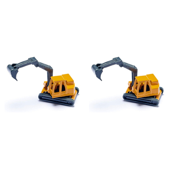 2PK Siku 1611 Low Loader Truck w/ Excavator Diecast 158mm Toy 3y+