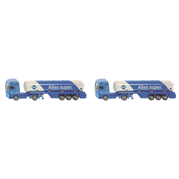 2PK Siku 1626 Blue Tanker w/ Trailer Diecast 171mm Toy 3y+ 1:87 Scale