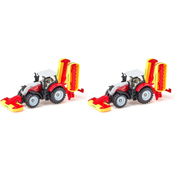 2PK Siku 1672 Steyr w/ Pottinger Mower Combination Diecast 113mm 3y+