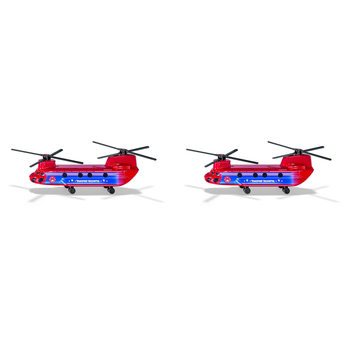 2PK Siku Transport Helicopter Diecast Vehicle Kids/Childrens Toy 3y+