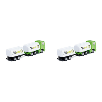 2PK Siku 1:87 Scale Diecast Truck w/ Tank Kids 152mm Toy Green 3y+